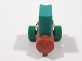 1993 McDonald's The Flintstones Barney Rubble Log Car Plastic Toy Vehicle 1 7/8" Long