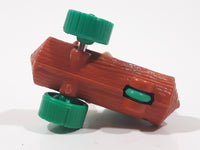 1993 McDonald's The Flintstones Barney Rubble Log Car Plastic Toy Vehicle 1 7/8" Long