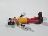 Vintage Brabo Walt Disney Productions Mickey Mouse Bendable Poseable 5" Tall Rubber Toy Figure