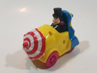 1991 McDonald's Batman Returns Penguin in Umbrella Roto-Roadster Car 3" Long Plastic Toy Figure Vehicle