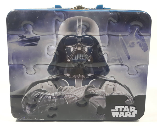 LucasFilm Ltd Star Wars Darth Vader Embossed Puzzle Themed Tin Metal Lunch Box