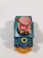 1989 Peanuts Charlie Brown Cartoon Character in Pullback Motorized Friction Toy Train Vehicle McDonald's Happy Meal FADED