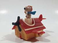 Vintage 1989 Peanuts Gang Pop Mobiles United Features Syndicate Snoopy Flying Ace Doghouse Plastic Toy McDonald's Happy Meals FADED