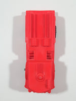 Vintage Fire Truck Bright Pink Red Rubber Toy Car Vehicle 4 1/8" Long