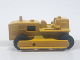 Vintage Majorette No. 287 Bulldozer Yellow Die Cast Toy Car Vehicle Missing Tracks, Roof, and Blade