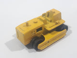 Vintage Majorette No. 287 Bulldozer Yellow Die Cast Toy Car Vehicle Missing Tracks, Roof, and Blade