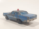 Vintage Majorette Plymouth Fury Police Blue 1/70 Scale Die Cast Toy Car Vehicle Made in France
