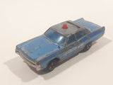 Vintage Majorette Plymouth Fury Police Blue 1/70 Scale Die Cast Toy Car Vehicle Made in France