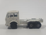 Vintage Majorette Mercedes Semi Tractor Truck White 1:100 Scale Die Cast Toy Car Vehicle Made in France