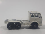 Vintage Majorette Mercedes Semi Tractor Truck White 1:100 Scale Die Cast Toy Car Vehicle Made in France