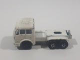 Vintage Majorette Mercedes Semi Tractor Truck White 1:100 Scale Die Cast Toy Car Vehicle Made in France