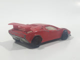Vintage Majorette No. 237 Lamborghini Countach Red 1/56 Scale Die Cast Toy Car Vehicle