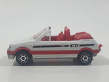 Vintage Majorette No. 281 / 210 Peugeot 205 GTI Convertible White 1/53 Scale Die Cast Toy Car Vehicle Made in France