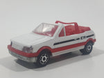 Vintage Majorette No. 281 / 210 Peugeot 205 GTI Convertible White 1/53 Scale Die Cast Toy Car Vehicle Made in France