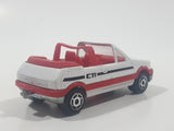 Vintage Majorette No. 281 / 210 Peugeot 205 GTI Convertible White 1/53 Scale Die Cast Toy Car Vehicle Made in France