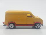 Vintage Majorette No. 279 / 234 Fourgon Van Yellow Red 1/65 Scale Die Cast Toy Car Vehicle Made in France with Opening Rear Doors