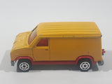 Vintage Majorette No. 279 / 234 Fourgon Van Yellow Red 1/65 Scale Die Cast Toy Car Vehicle Made in France with Opening Rear Doors