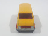 Vintage Majorette No. 279 / 234 Fourgon Van Yellow Red 1/65 Scale Die Cast Toy Car Vehicle Made in France with Opening Rear Doors