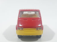 Majorette No. 243 Ford Transit Van "City Bus" Red 1/60 Scale Die Cast Toy Car Vehicle with Sliding Side Door