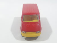 Majorette No. 243 Ford Transit Van "City Bus" Red 1/60 Scale Die Cast Toy Car Vehicle with Sliding Side Door