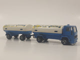 Vintage Majorette Milky The Good Milk Ford Truck and Trailer White and Blue 1/100 Scale Die Cast Toy Vehicle