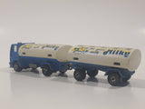 Vintage Majorette Milky The Good Milk Ford Truck and Trailer White and Blue 1/100 Scale Die Cast Toy Vehicle