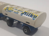 Vintage Majorette Milky The Good Milk Ford Truck and Trailer White and Blue 1/100 Scale Die Cast Toy Vehicle