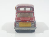 Vintage Majorette No. 224 / 259 Fourgon Ice Cream Truck Dark Red 1/57 Scale Die Cast Toy Vehicle with Slide Out Canopy Made in France