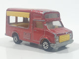 Vintage Majorette No. 224 / 259 Fourgon Ice Cream Truck Dark Red 1/57 Scale Die Cast Toy Vehicle with Slide Out Canopy Made in France