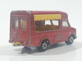 Vintage Majorette No. 224 / 259 Fourgon Ice Cream Truck Dark Red 1/57 Scale Die Cast Toy Vehicle with Slide Out Canopy Made in France