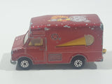 Vintage Majorette No. 224 / 259 Fourgon Ice Cream Truck Dark Red 1/57 Scale Die Cast Toy Vehicle with Slide Out Canopy Made in France