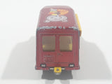 Vintage Majorette No. 224 / 259 Fourgon Ice Cream Truck Dark Red 1/57 Scale Die Cast Toy Vehicle with Slide Out Canopy Made in France