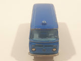 Vintage Majorette No. 244 Fourgon VW Police Van Blue 1/60 Scale Die Cast Toy Vehicle with Opening Rear Hatch Made in France