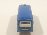 Vintage Majorette No. 244 Fourgon VW Police Van Blue 1/60 Scale Die Cast Toy Vehicle with Opening Rear Hatch Made in France