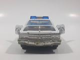 Vintage Majorette Chevrolet Impala Police Black and White 1/41 Scale Die Cast Toy Car Vehicle with Opening Doors