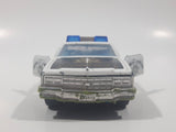 Vintage Majorette Chevrolet Impala Police Black and White 1/41 Scale Die Cast Toy Car Vehicle with Opening Doors