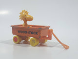 Vintage 1970s Aviva Peanuts Woodstock Orange Wagon Die Cast Toy Car Vehicle Figure Made in Hong Kong