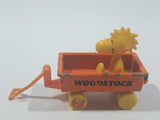 Vintage 1970s Aviva Peanuts Woodstock Orange Wagon Die Cast Toy Car Vehicle Figure Made in Hong Kong