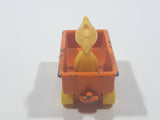 Vintage 1970s Aviva Peanuts Woodstock Orange Wagon Die Cast Toy Car Vehicle Figure Made in Hong Kong