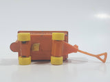 Vintage 1970s Aviva Peanuts Woodstock Orange Wagon Die Cast Toy Car Vehicle Figure Made in Hong Kong