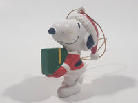 United Features Syndicate Peanuts Snoopy 2 1/4" Tall PVC Toy Figure Christmas Ornament