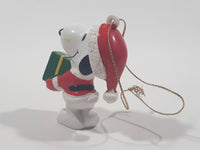 United Features Syndicate Peanuts Snoopy 2 1/4" Tall PVC Toy Figure Christmas Ornament