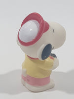 Peanuts Snoopy Cameraman Photographer Holding Camera 2" Tall Vinyl Toy Figure