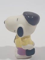 Peanuts Snoopy Businessman Holding Briefcase 2" Tall Vinyl Toy Figure