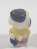 Peanuts Snoopy Businessman Holding Briefcase 2" Tall Vinyl Toy Figure