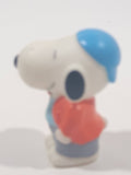 Peanuts Snoopy Holding A Cell Phone 2" Tall Vinyl Toy Figure