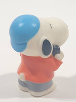 Peanuts Snoopy Holding A Cell Phone 2" Tall Vinyl Toy Figure