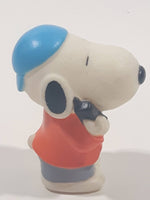 Peanuts Snoopy Holding A Cell Phone 2" Tall Vinyl Toy Figure