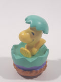 United Feature Peanuts Woodstock In Easter Egg Light Green 2 1/4" Tall PVC Toy Figure