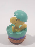 United Feature Peanuts Woodstock In Easter Egg Light Green 2 1/4" Tall PVC Toy Figure